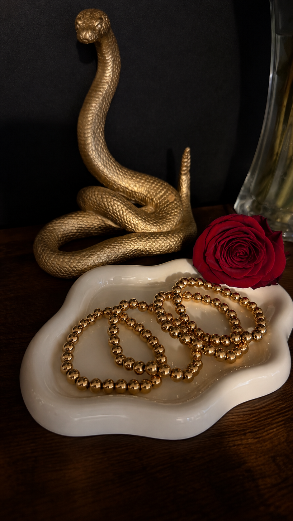 Lucía bracelet - bolitas - dos tonos/dorado/plateado