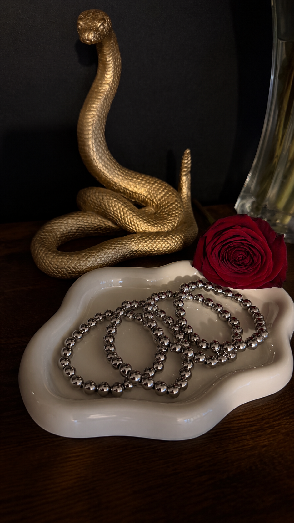 Lucía bracelet - bolitas - dos tonos/dorado/plateado
