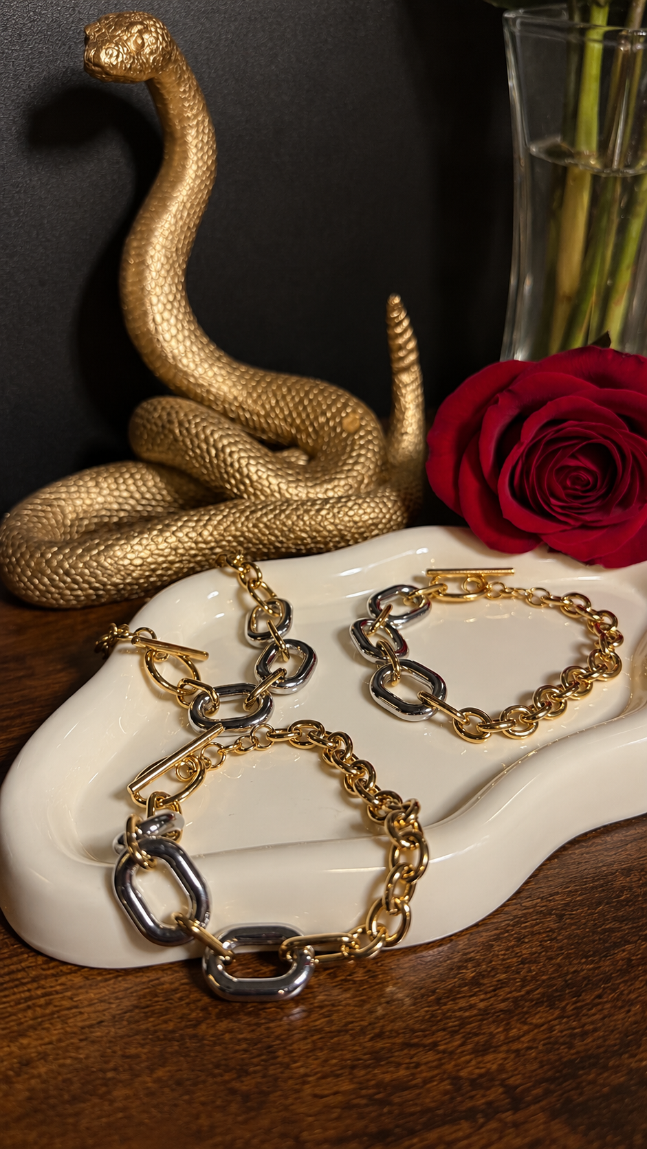 Nahir bracelet - Pulsera dos tonos