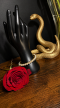 Perla bangle - Pulsera de perlas con oro