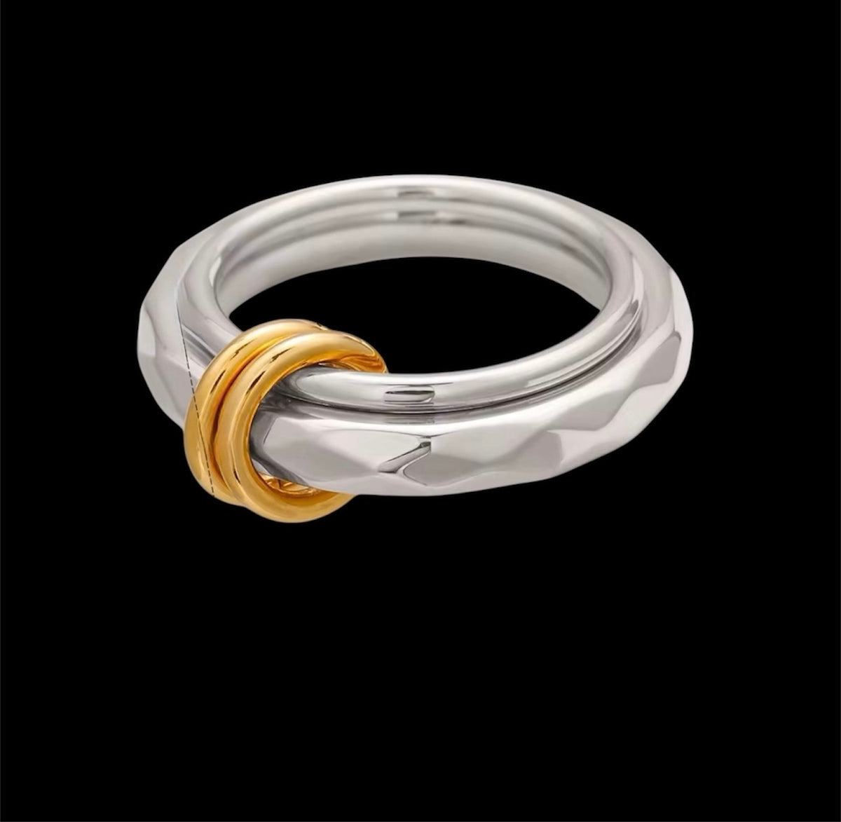 Luna ring - sortija dos tonos