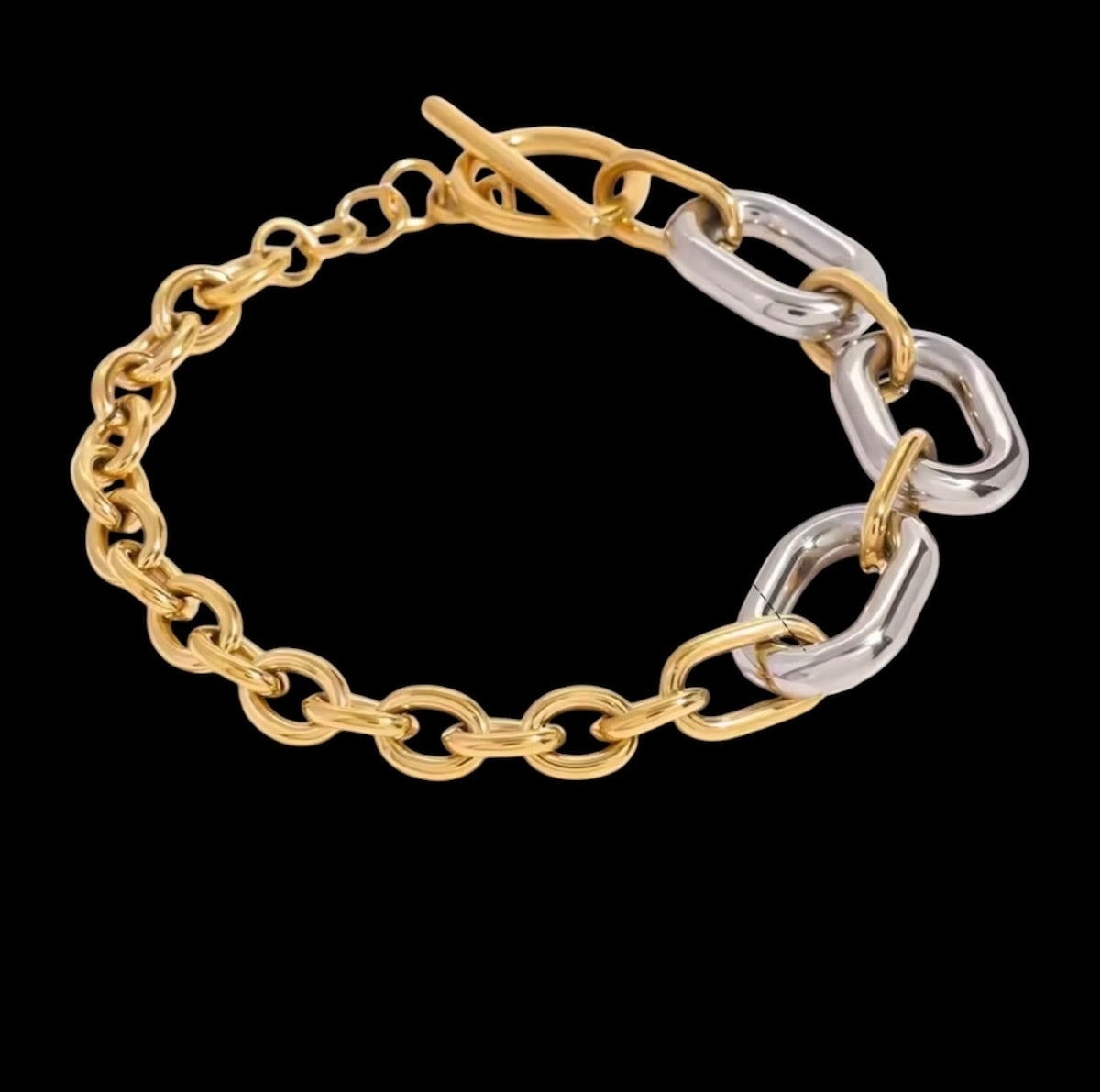 Nahir bracelet - Pulsera dos tonos
